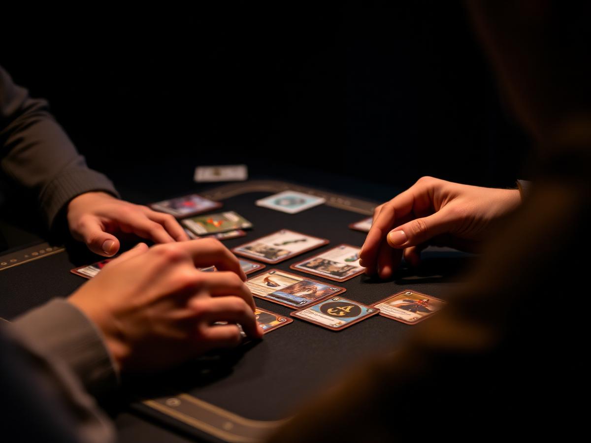 Partida de cartes en curs
